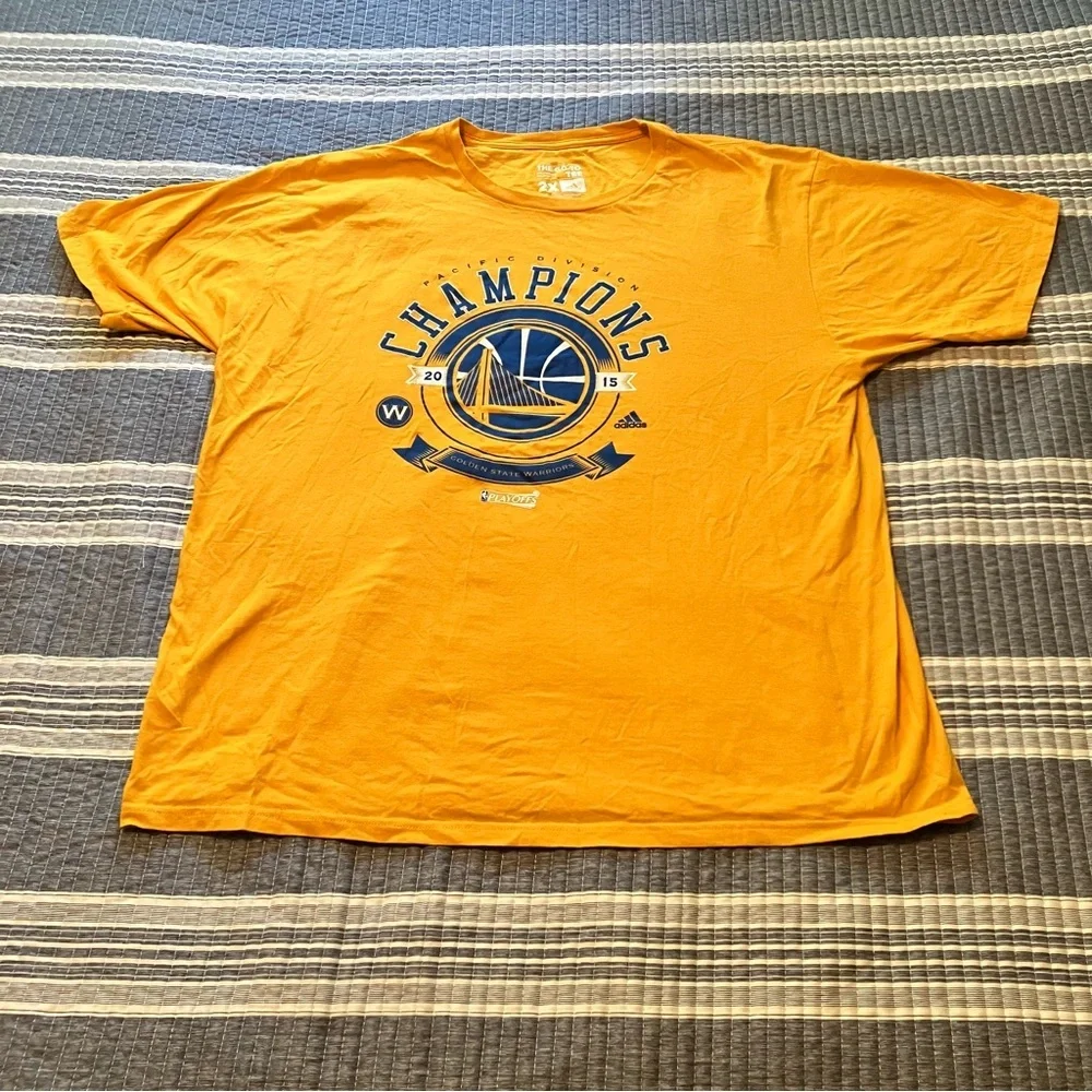 2015 Golden State Warriors Championship Shirt - Gold - XXL